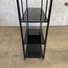 Milo Baughman Style Black Metal Etagere Shelf