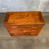 Vintage Solid Pine Three Drawer Dresser