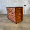Vintage Solid Pine Three Drawer Dresser