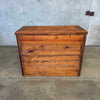 Vintage Solid Pine Three Drawer Dresser