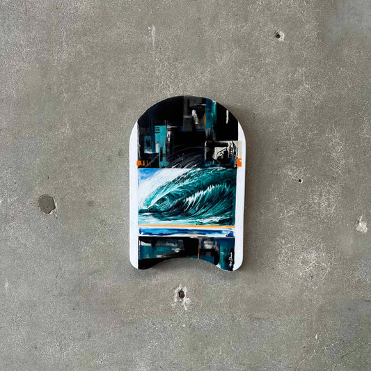 "Waterman's Relic" Acrylic on Speedo Kickboard by Ryan Cochran
