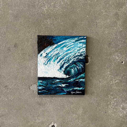"Heavy Water" Knife Painted Acrylic on Canvas by Ryan Cochran