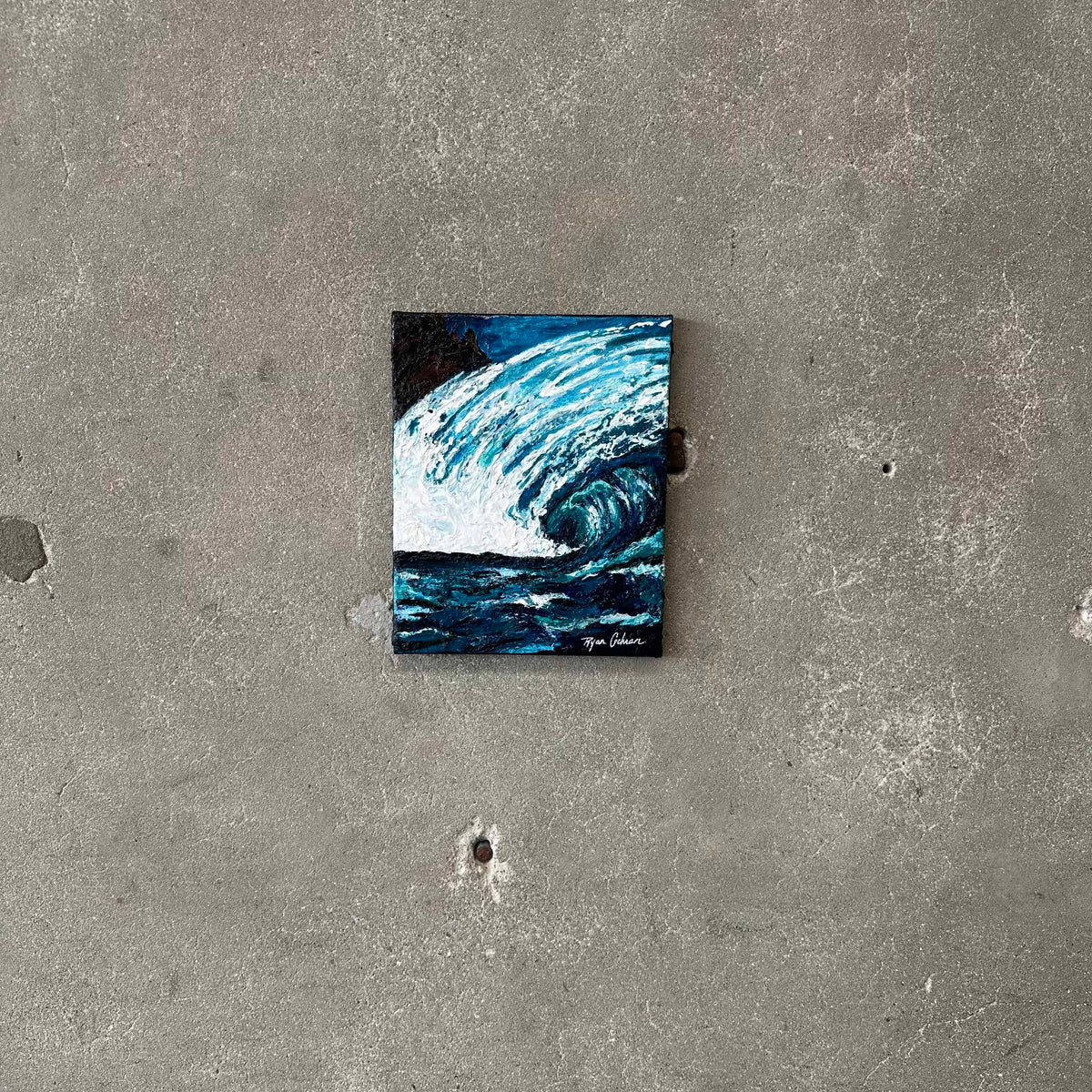 "Heavy Water" Knife Painted Acrylic on Canvas by Ryan Cochran