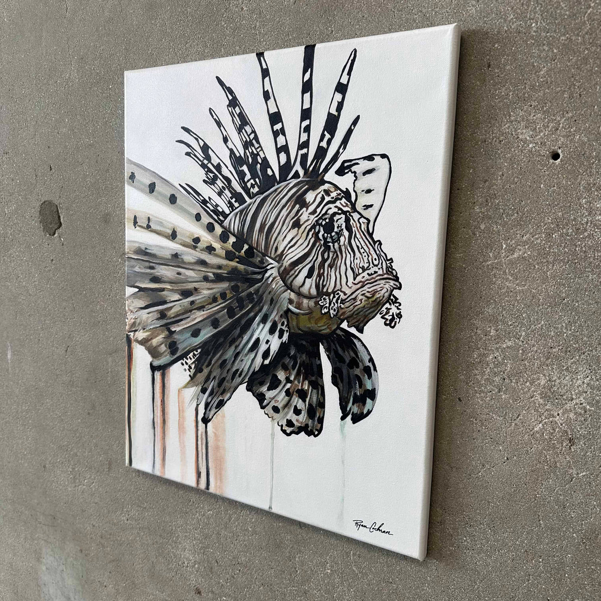 "Reef Ghost" Acrylic on Canvas by Ryan Cochran