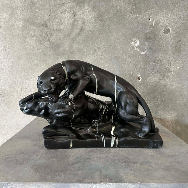 Post Modern Sculpted Panther w/Marble Look