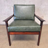 Frederick Kayser Model 935 Rosewood Lounge Chair in Green Leather