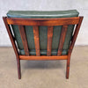Frederick Kayser Model 935 Rosewood Lounge Chair in Green Leather