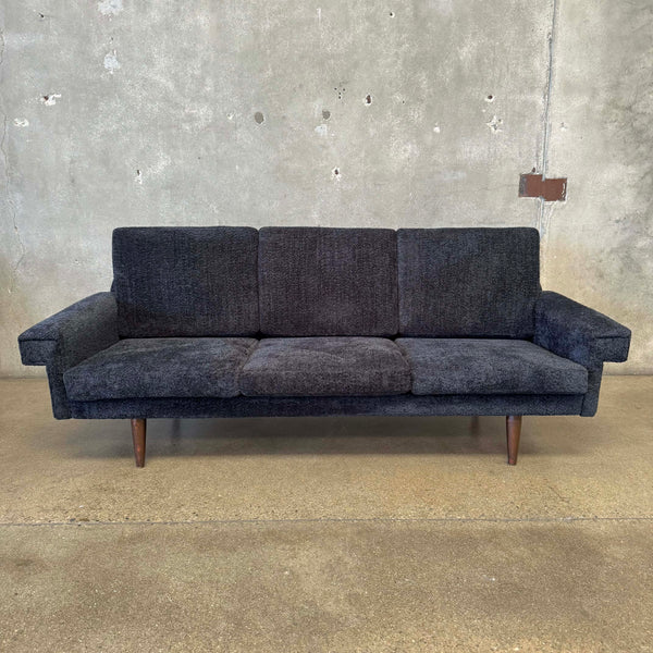 Mid Century Teddy Bear Black Sofa