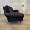 Mid Century Teddy Bear Black Sofa
