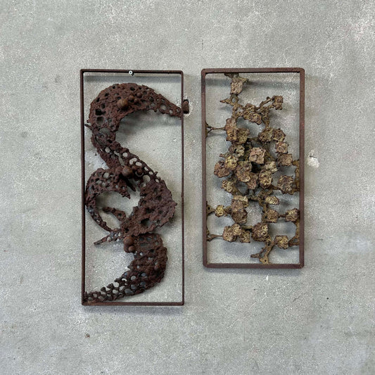 Pair of Donald Gluck Wall Sculptures
