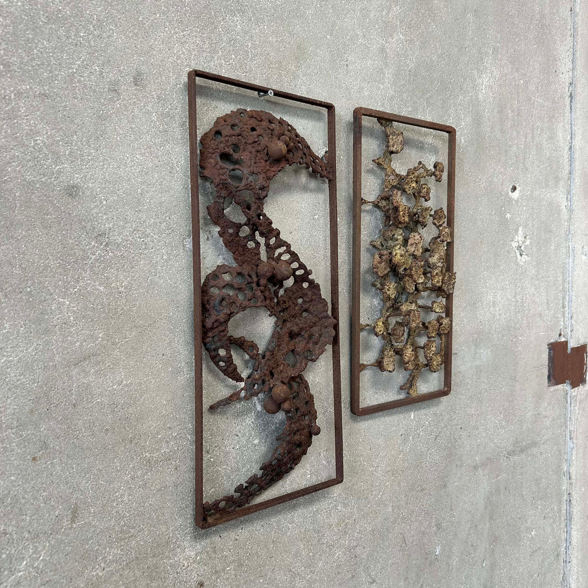 Pair of Donald Gluck Wall Sculptures