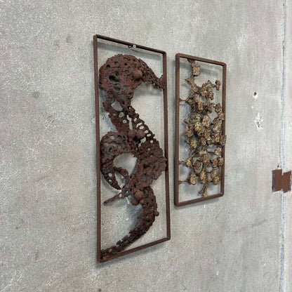 Pair of Donald Gluck Wall Sculptures