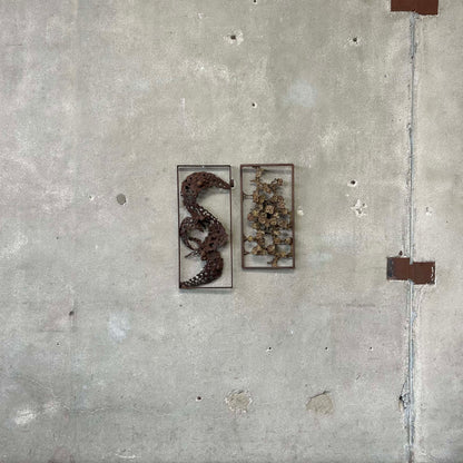 Pair of Donald Gluck Wall Sculptures