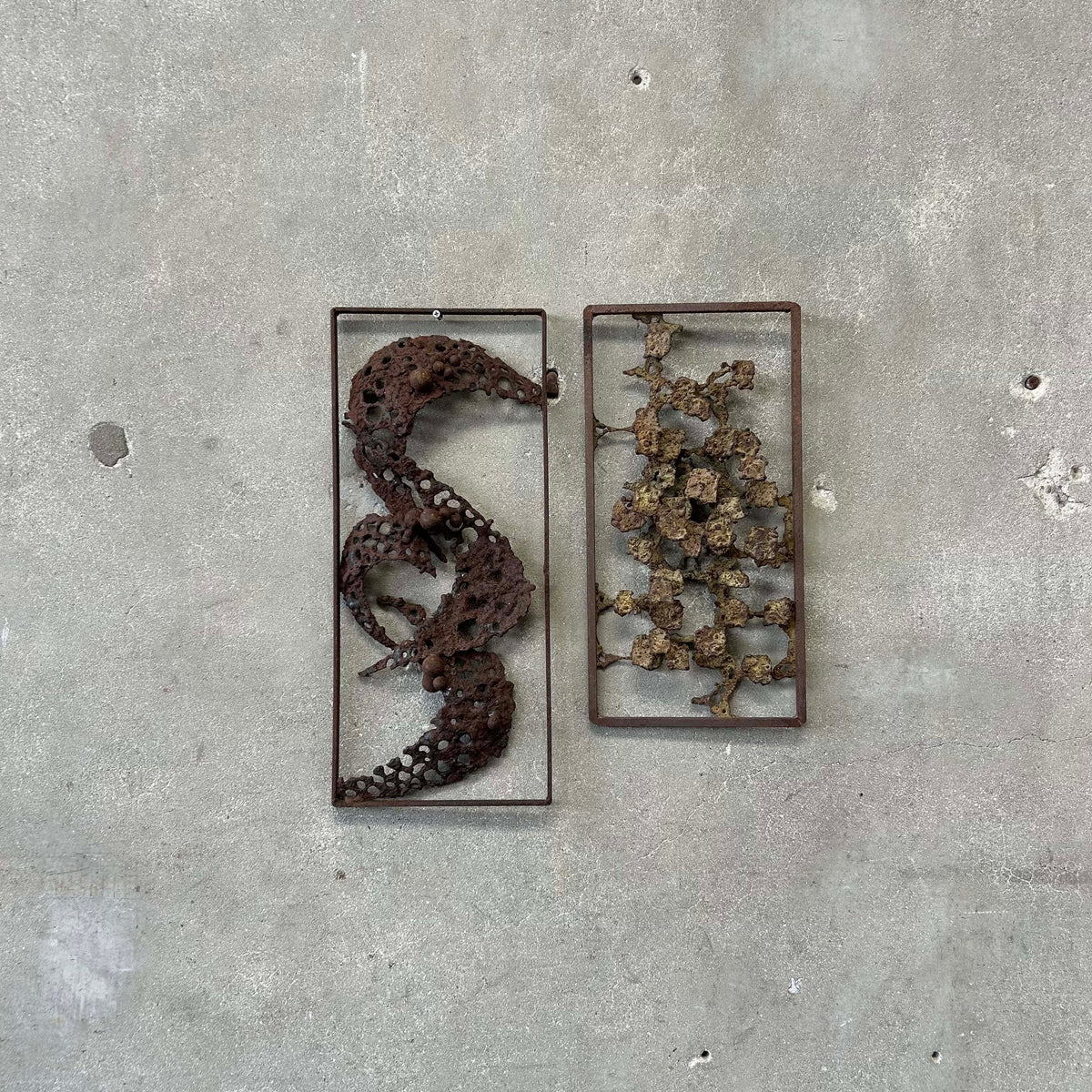 Pair of Donald Gluck Wall Sculptures