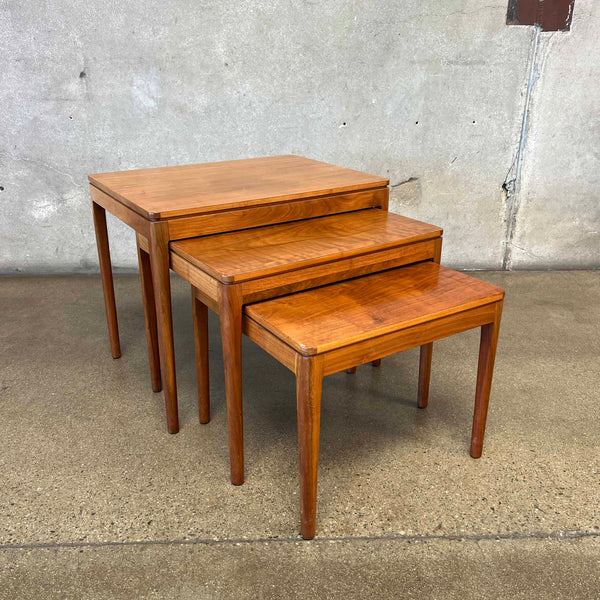 Drexel Declaration Walnut Nesting Tables