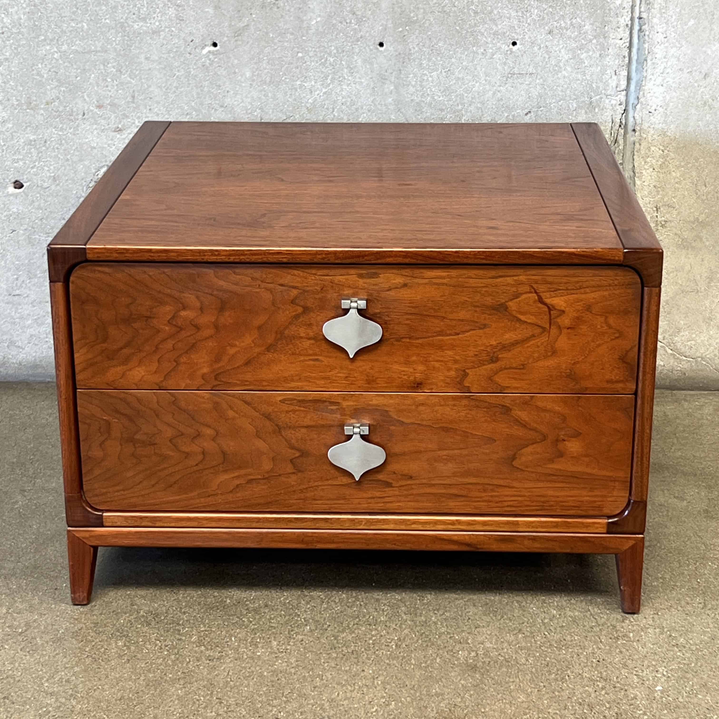 brown saltman dresser Brown Saltman Mid-century Lowboy Walnut Dresser