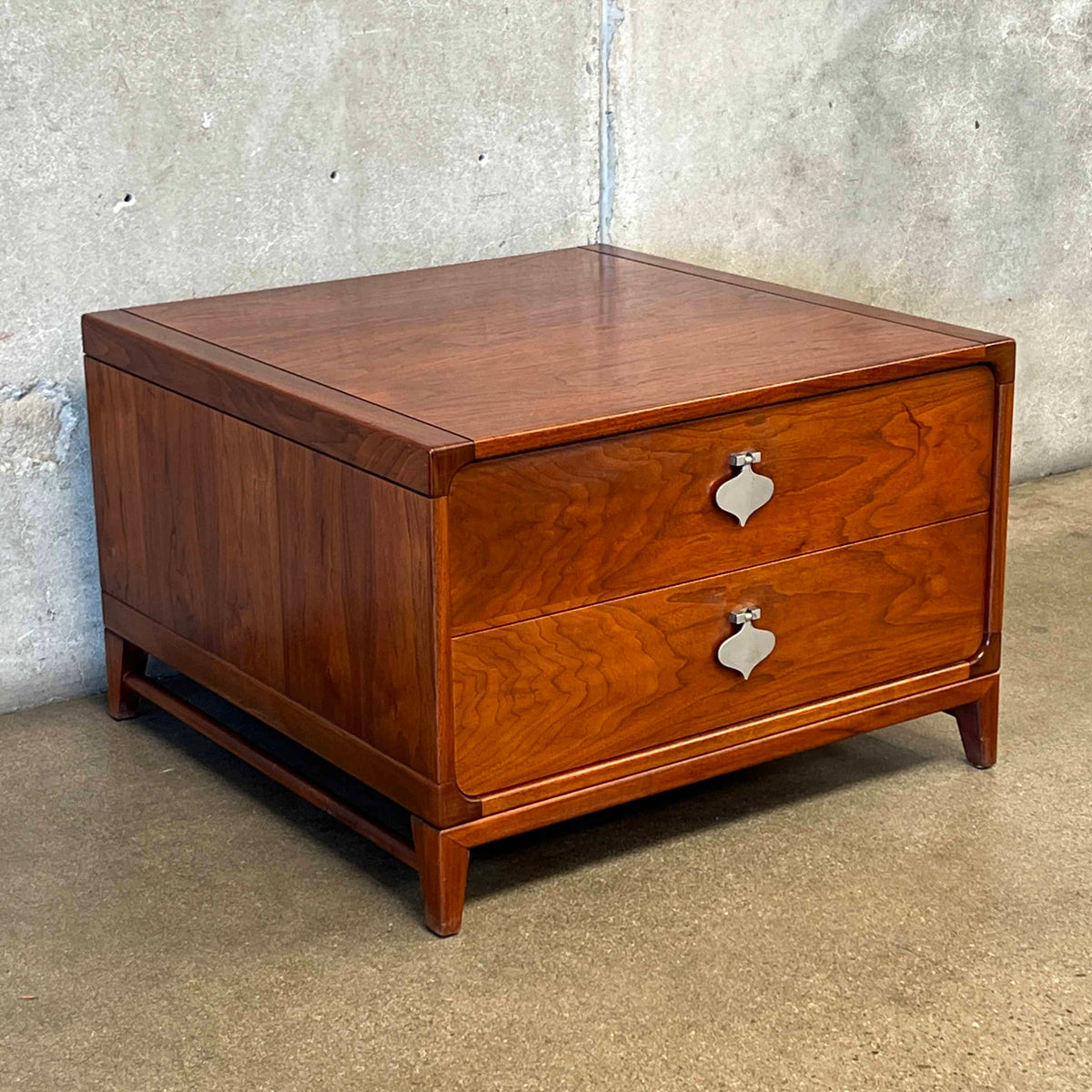 John Keal for Brown Saltman 2 Drawer End Table