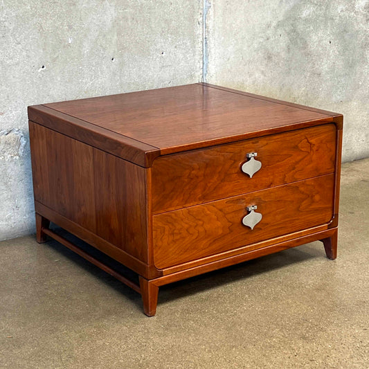 John Keal for Brown Saltman 2 Drawer End Table