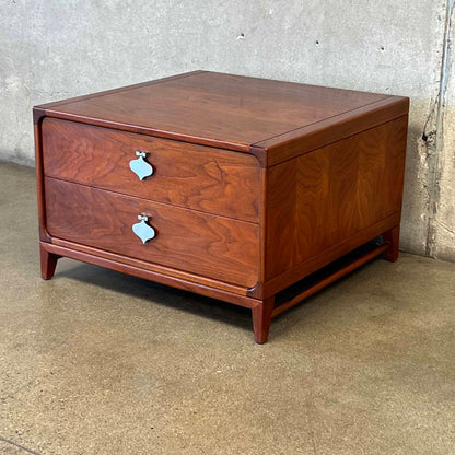 John Keal for Brown Saltman 2 Drawer End Table
