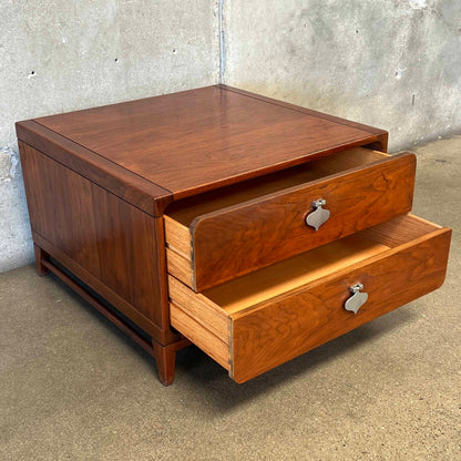 John Keal for Brown Saltman 2 Drawer End Table