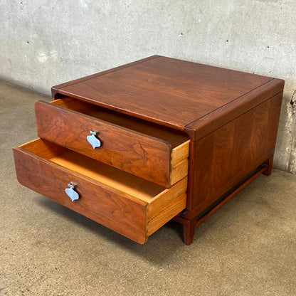 John Keal for Brown Saltman 2 Drawer End Table