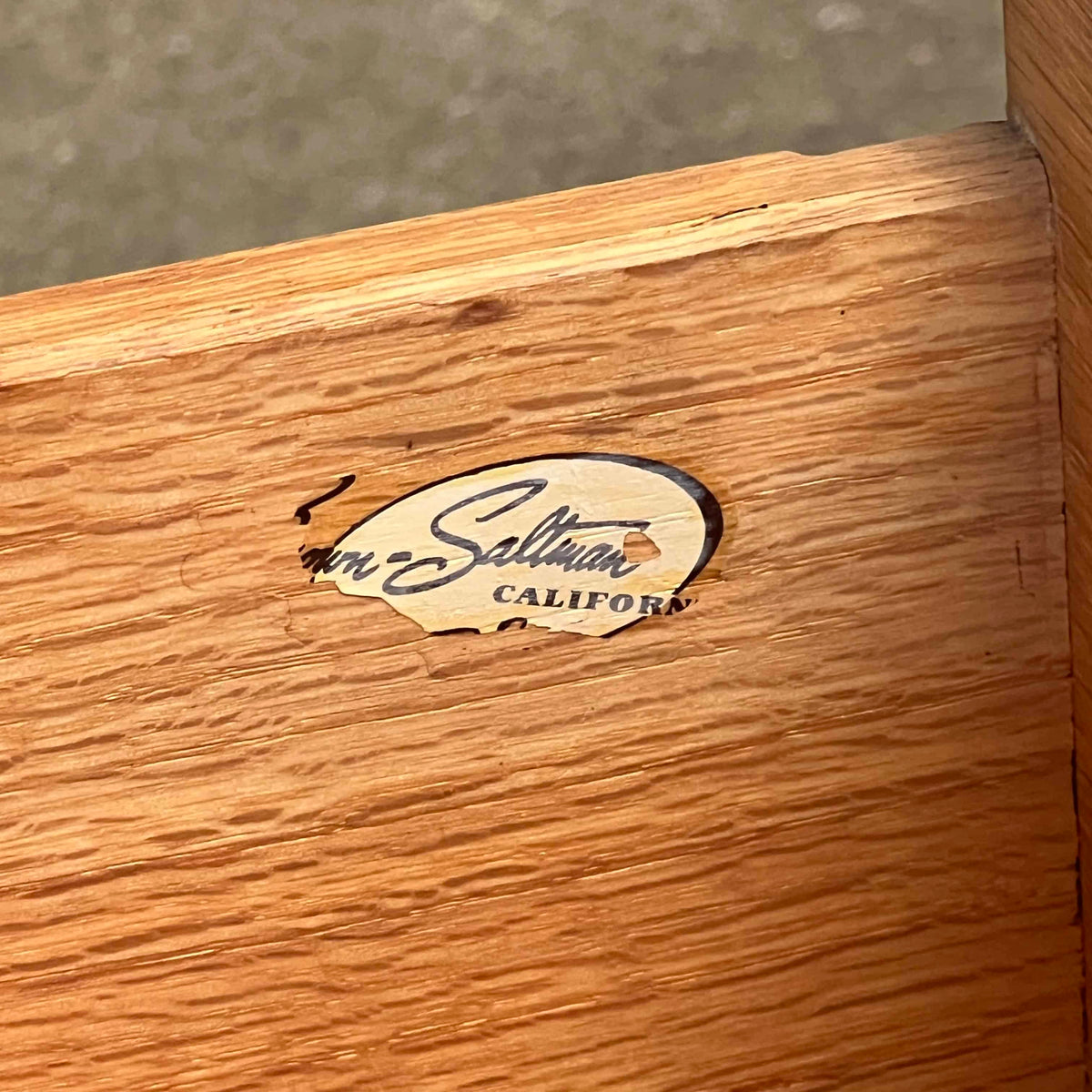 John Keal for Brown Saltman 2 Drawer End Table