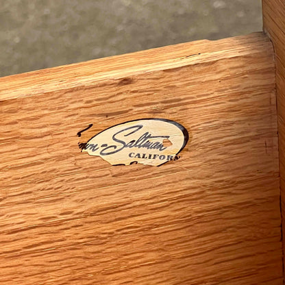 John Keal for Brown Saltman 2 Drawer End Table