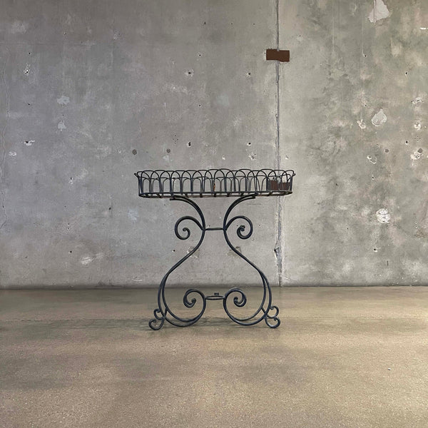 Vintage Wrought Iron Plant Stand