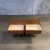 Modern Walnut Night Stands