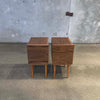 Modern Walnut Night Stands