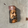 Vintage Hand Carved Wood Italian Mask