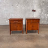 Pair of Mid Century Modern 1960's Walnut Henredon Side Table