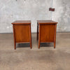 Pair of Mid Century Modern 1960's Walnut Henredon Side Table