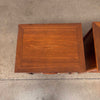 Pair of Mid Century Modern 1960's Walnut Henredon Side Table