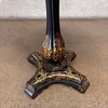 Antique Hand Painted Flip Top Side Table on Castors