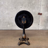 Antique Hand Painted Flip Top Side Table on Castors