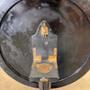 Antique Hand Painted Flip Top Side Table on Castors