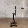 Antique Hand Painted Flip Top Side Table on Castors