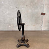 Antique Hand Painted Flip Top Side Table on Castors