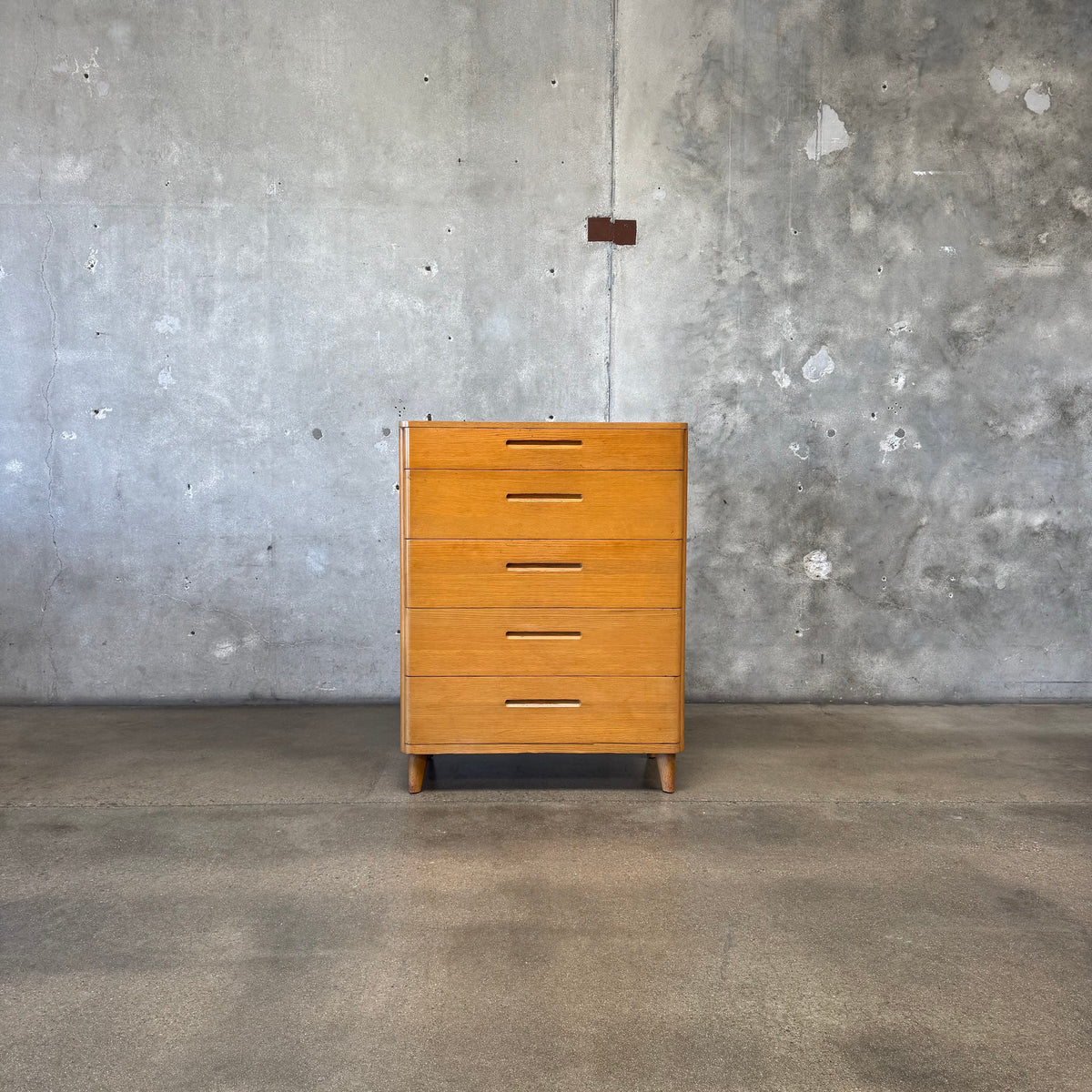 Mid Century Modern Highboy Dresser By Huntington Chair Corporation