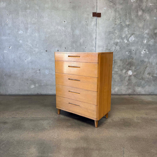 Mid Century Modern Highboy Dresser By Huntington Chair Corporation