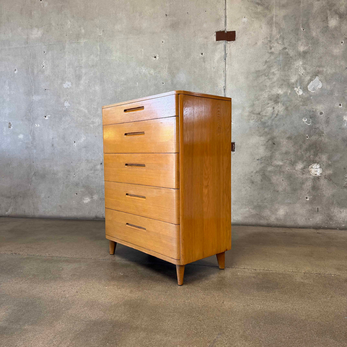 Mid Century Modern Highboy Dresser By Huntington Chair Corporation