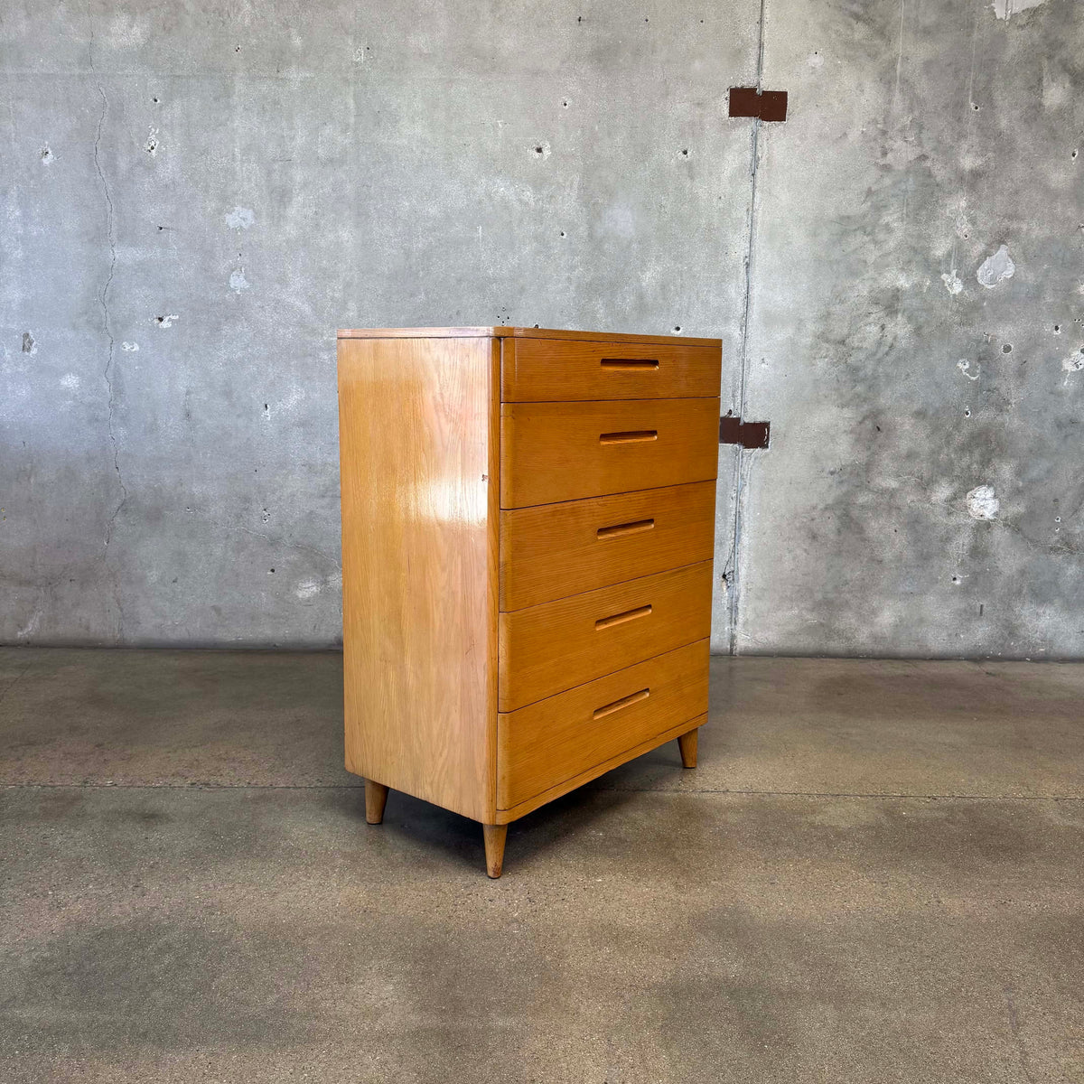 Mid Century Modern Highboy Dresser By Huntington Chair Corporation