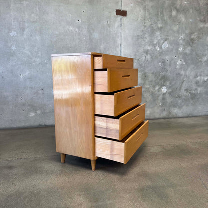 Mid Century Modern Highboy Dresser By Huntington Chair Corporation