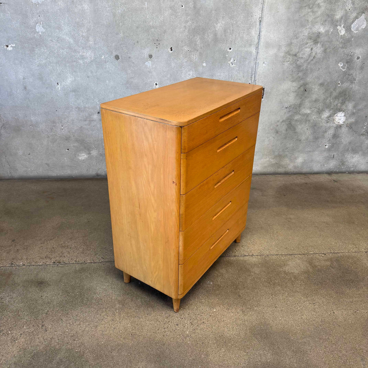 Mid Century Modern Highboy Dresser By Huntington Chair Corporation