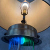 Late 60's Oil Rain Lamp with Muse - Rare Table Top Lamp Model