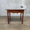 Antique Solid Walnut Writing Desk