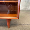 Danish Teak Display Cabinet w/ Glass Doors