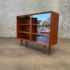 Danish Teak Display Cabinet w/ Glass Doors