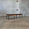 Mid Century Modern 3 Seat Bench Attributed to Arthur Umanoff